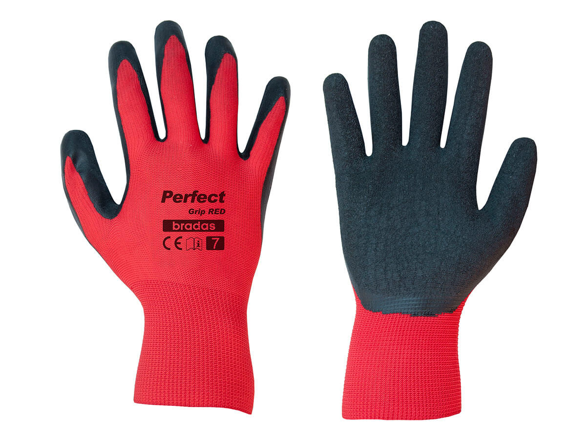 Ръкавици, Perfect Grip Red, латекс - Image 2